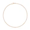 Tous Chain - Łańcuszek z różowego srebra vermeil o owalnych ogniwach 45 cm