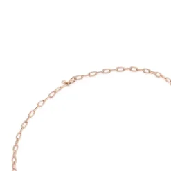 Tous Chain - Łańcuszek z różowego srebra vermeil o owalnych ogniwach 45 cm