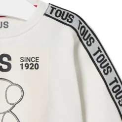 ''TOUS I'm the future'' sweatshirt in Casual ecru