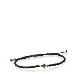 Tous Mini Motif - Bransoletka z różowego srebra Vermeil ze spinelami