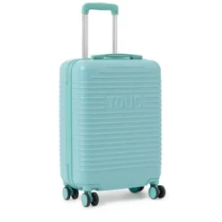 Turkusowa walizka TOUS Travel