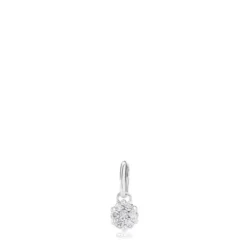 White Gold TOUS Les Classiques Pendant with Diamonds