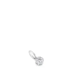 White Gold TOUS Les Classiques Pendant with Diamonds