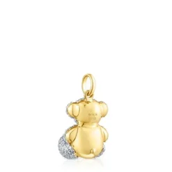 Wisiorek Bold Bear ze złota z diamentem 1,30 ct