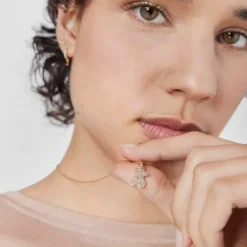 Zawieszka złota Tous Gem Power z diamentami