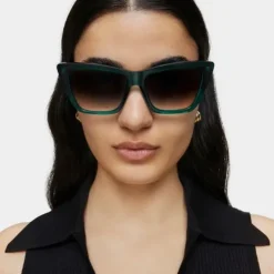 Zielone okulary przeciwsłoneczne TOUS Logo Color Block